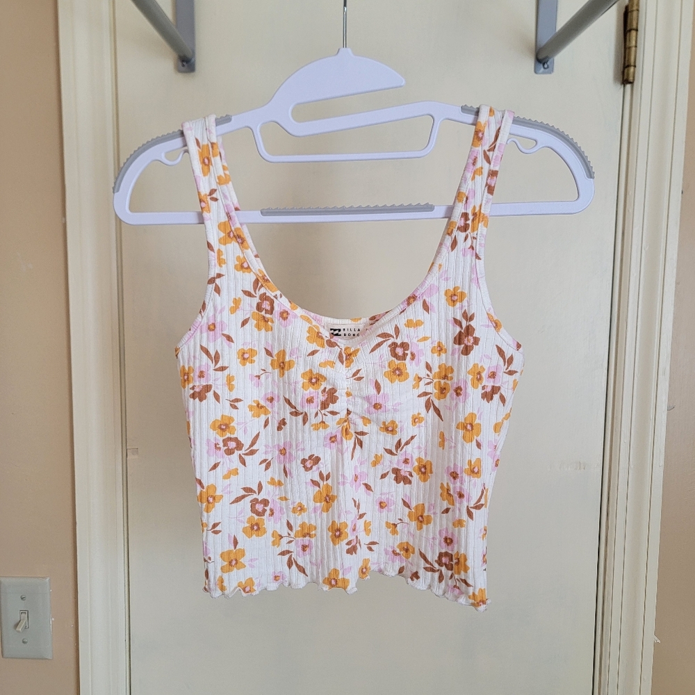 Floral Crop Billabong Top